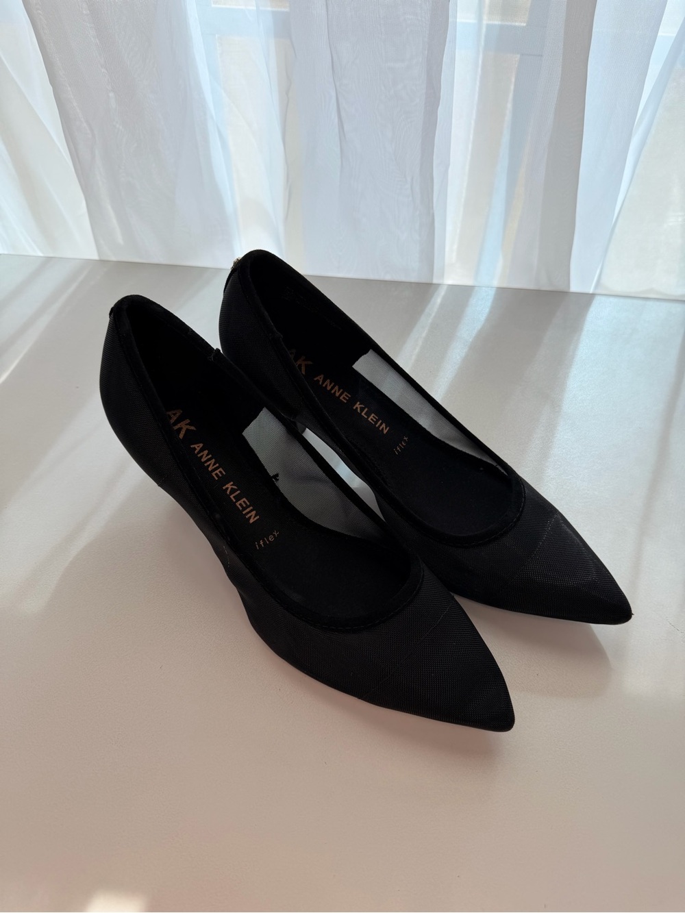 Anne Klein Black Pointed-Toe Women's Heels - Picture 2 of 6